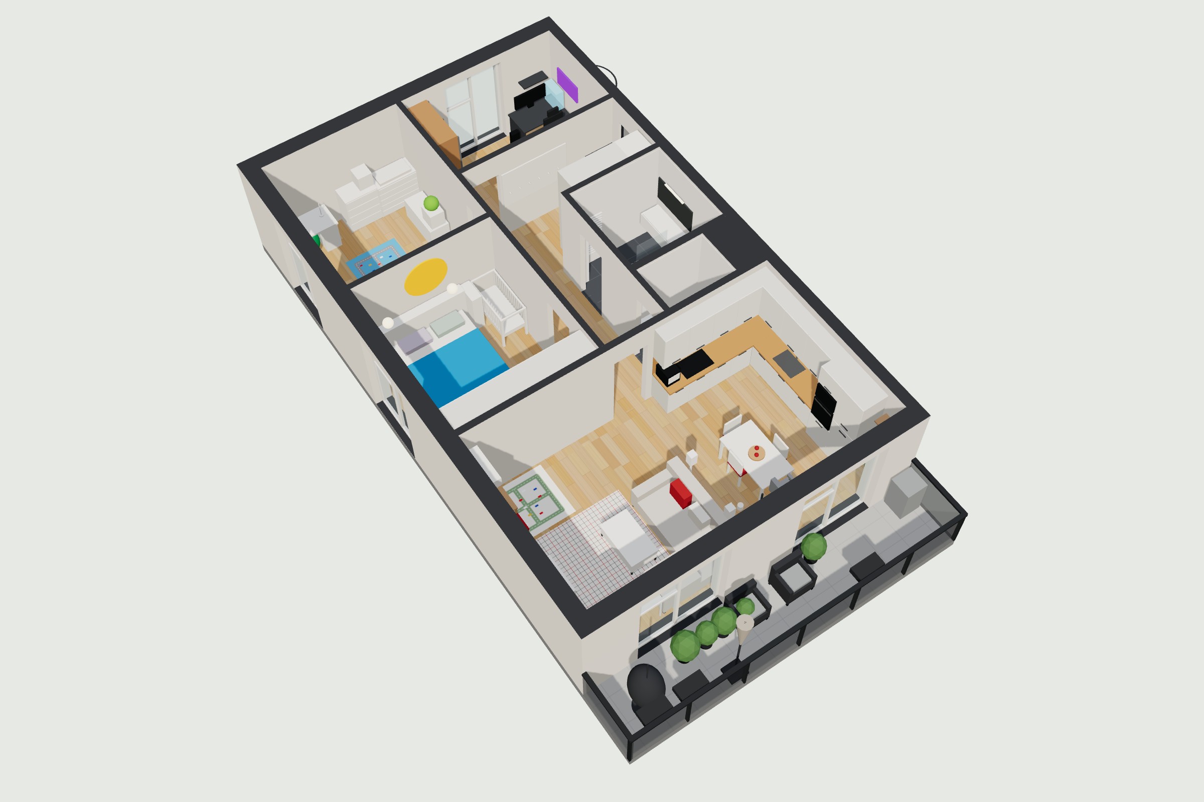 3D maketa bytu